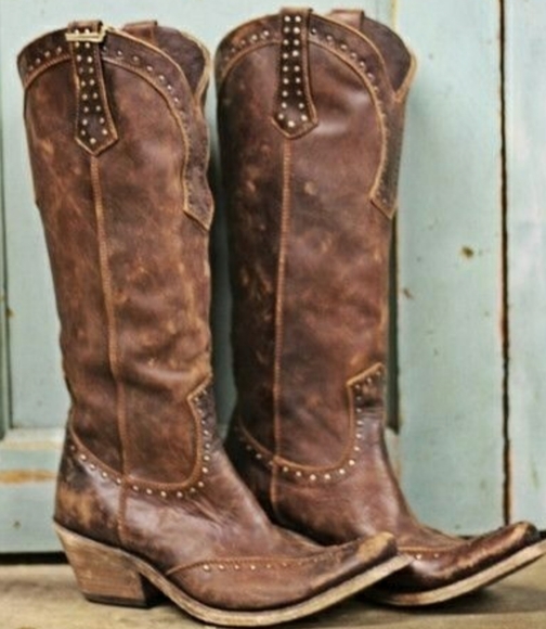 Shoes - NWOT | Steampunk Vintage Cowboy Boots - 7.5
